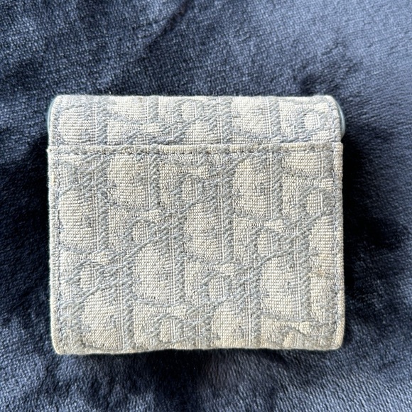 Christian Dior Gris Oblique Lotus Saddle Wallet - Picture 4 of 14